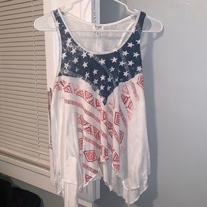 Sunset & Smith American Flag Tank Top